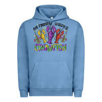 Pigment Pebble Blue my favorite season is crawfish Urban Hoodie - MaliasSmallBusiness