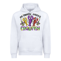 White my favorite season is crawfish Urban Hoodie - MaliasSmallBusiness