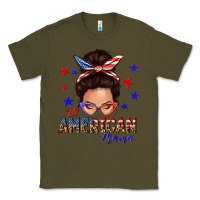 Army Green all american mama messy bun Classic Tee - texasbilliewilder