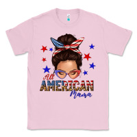 Bubblegum Pink all american mama messy bun Classic Tee - texasbilliewilder