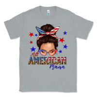 Heather Grey all american mama messy bun Classic Tee - texasbilliewilder
