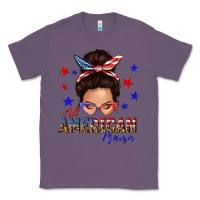 Lavender all american mama messy bun Classic Tee - texasbilliewilder