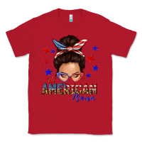 Red all american mama messy bun Classic Tee - texasbilliewilder