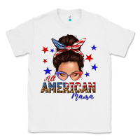 White all american mama messy bun Classic Tee - texasbilliewilder
