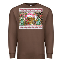 Chestnut pink skeleton  christmas Premium Sweatshirt - AdoDesignShop