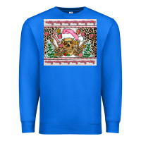 True Royal pink skeleton  christmas Premium Sweatshirt - AdoDesignShop