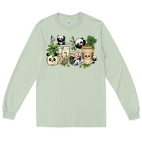 Matcha panda coffee cups Long Sleeve Tee - texasbilliewilder