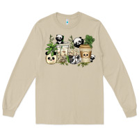 Mushroom panda coffee cups Long Sleeve Tee - texasbilliewilder