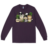 Plum panda coffee cups Long Sleeve Tee - texasbilliewilder