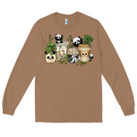 Toasted Coconut panda coffee cups Long Sleeve Tee - texasbilliewilder