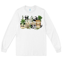 White panda coffee cups Long Sleeve Tee - texasbilliewilder