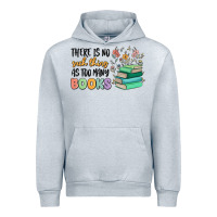 Heather Grey there is no such thing as too many books Urban Hoodie - MaliasSmallBusiness