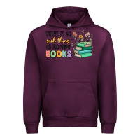 Mauve Wine there is no such thing as too many books Urban Hoodie - MaliasSmallBusiness