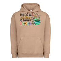 Pigment Burro there is no such thing as too many books Urban Hoodie - MaliasSmallBusiness