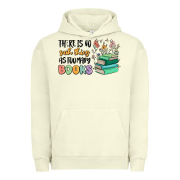 Pigment Pistachio there is no such thing as too many books Urban Hoodie - MaliasSmallBusiness