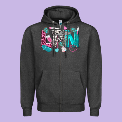 Lpn Zipper Hoodie Designed By Texasbilliewilder