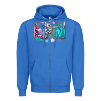 True Royal lpn Zipper Hoodie - texasbilliewilder