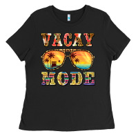 Black vacay mode Ladies Tee - BarkalooDesign
