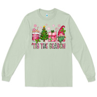 Matcha pink christmas 'tis the season gnome Long Sleeve Tee - Zillion Design Studio
