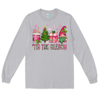 Moon Dust pink christmas 'tis the season gnome Long Sleeve Tee - Zillion Design Studio