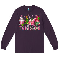 Plum pink christmas 'tis the season gnome Long Sleeve Tee - Zillion Design Studio