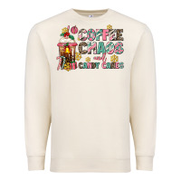 Sandshell coffee chaos and candy canes Premium Sweatshirt - AdoDesignShop