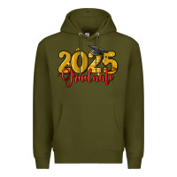 Army Green 2025 graduate Premium Hoodie - MaliasSmallBusiness