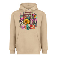 Mushroom good vibes cassette boombox Heavyweight Hoodie - FaDigitalArtStudio