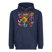 Navy good vibes cassette boombox Heavyweight Hoodie - FaDigitalArtStudio