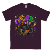 Plum mardi gras hat dachshund puppy Classic Tee - RanaPortraitStore