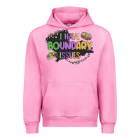 Fuchsia Pink ı have boundary ıssues Urban Hoodie - MaliasSmallBusiness