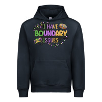 Navy ı have boundary ıssues Urban Hoodie - MaliasSmallBusiness