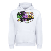 White ı have boundary ıssues Urban Hoodie - MaliasSmallBusiness
