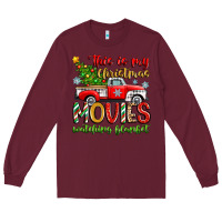 Burgundy this is my christmas movies watching blanket Long Sleeve Tee - Zillion Design Studio