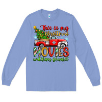 Colony Blue this is my christmas movies watching blanket Long Sleeve Tee - Zillion Design Studio