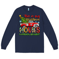 Navy this is my christmas movies watching blanket Long Sleeve Tee - Zillion Design Studio