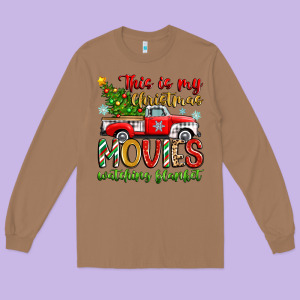 This Is My Christmas Movies Watching Blanket Long Sleeve Tee Designed By Zillion Design Studio