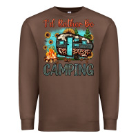 Chestnut i'd rather be camping Premium Sweatshirt - JahusDesignShop