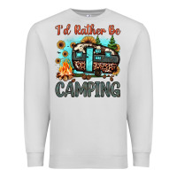 Dove Grey i'd rather be camping Premium Sweatshirt - JahusDesignShop