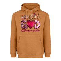 Meerkat with god all things are possible Heavyweight Hoodie - OliviaCreatesArt