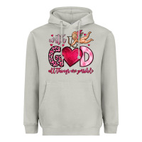 Moon Dust with god all things are possible Heavyweight Hoodie - OliviaCreatesArt