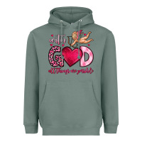 Sage with god all things are possible Heavyweight Hoodie - OliviaCreatesArt