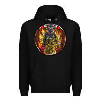 Black firefighter coasters Premium Hoodie - AdoDesignShop