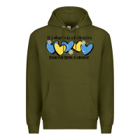 Army Green it's okay to be little extra down syndrome awarene Premium Hoodie - MaliasSmallBusiness