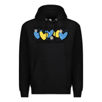 Black it's okay to be little extra down syndrome awarene Premium Hoodie - MaliasSmallBusiness