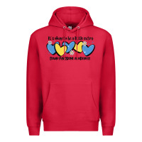 Cardinal it's okay to be little extra down syndrome awarene Premium Hoodie - MaliasSmallBusiness