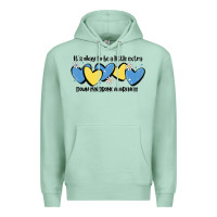 Seafoam it's okay to be little extra down syndrome awarene Premium Hoodie - MaliasSmallBusiness
