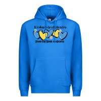True Royal it's okay to be little extra down syndrome awarene Premium Hoodie - MaliasSmallBusiness