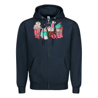 Navy nurse coffee cups Zipper Hoodie - texasbilliewilder