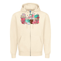 Sandshell nurse coffee cups Zipper Hoodie - texasbilliewilder